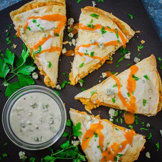 Buffalo Chicken Quesadillas