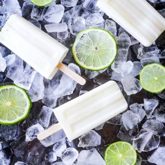 Creamy Lime Popsicles