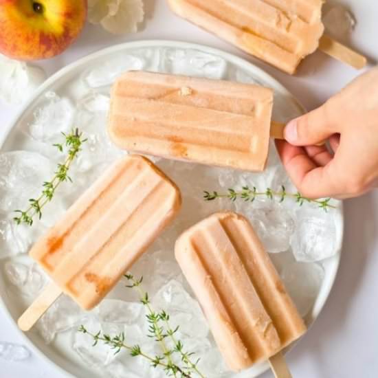 Peach Popsicles