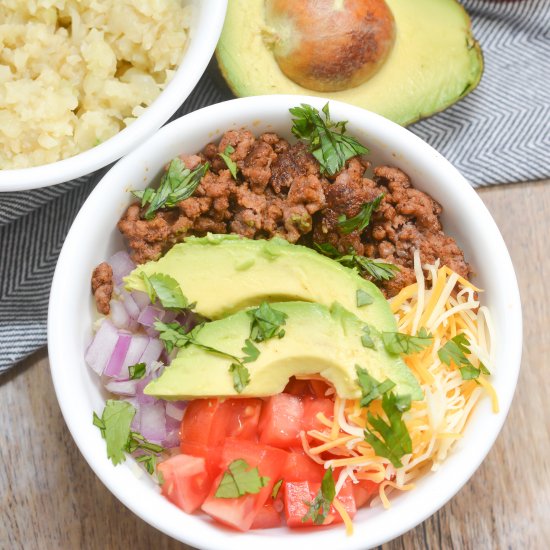 Keto Burrito Bowls