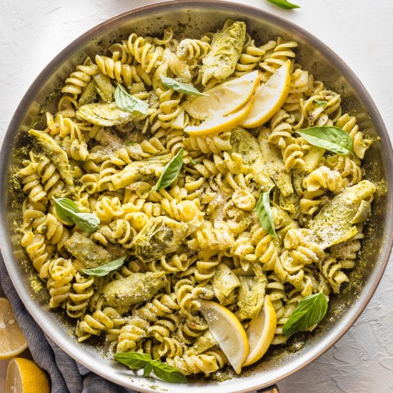 Pasta with Artichoke Hearts