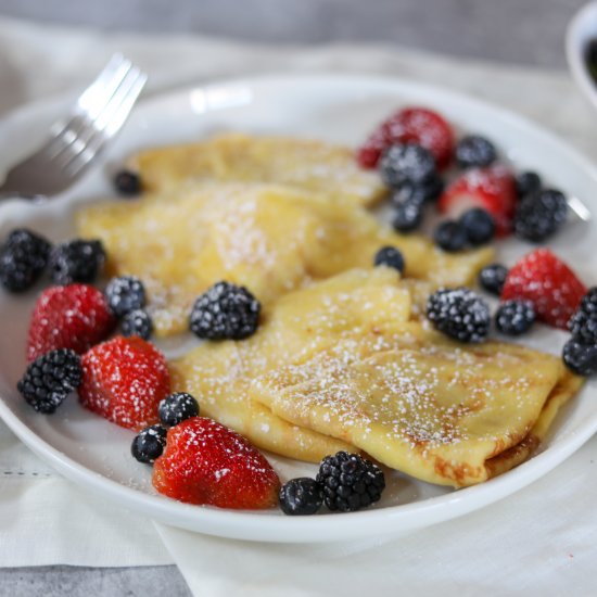 Traditional Homemade Crepes