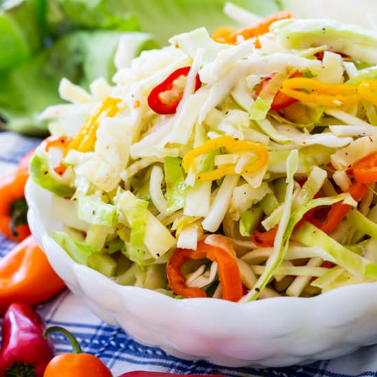 Marinated Cabbage Slaw