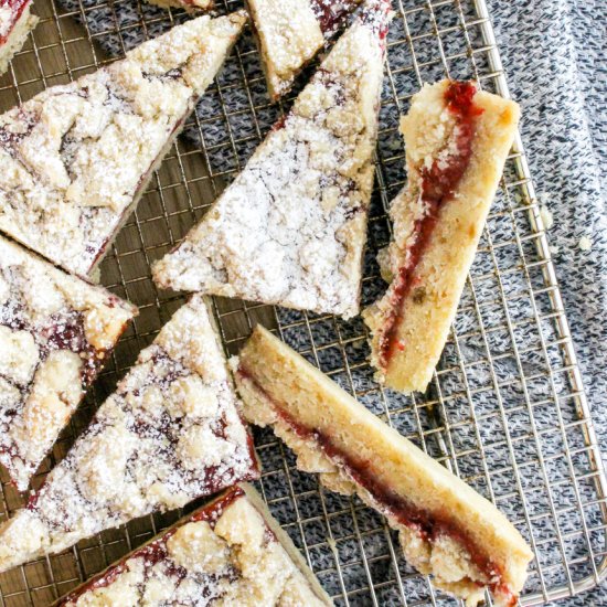 Jam Shortbread Bars