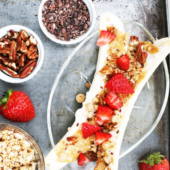 Breakfast Banana Splits