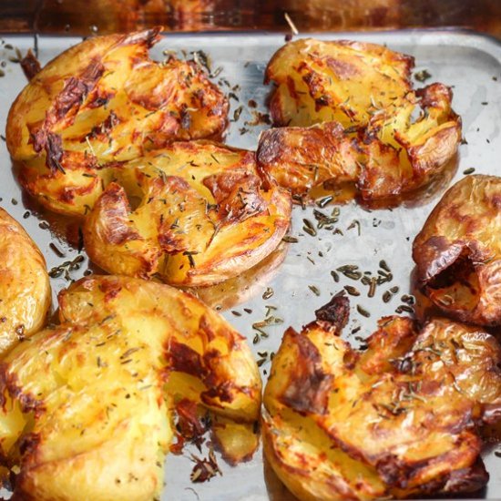 Vegan Smashed Potatoes