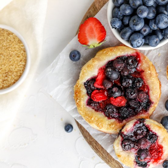 Blueberry Strawberry Pies