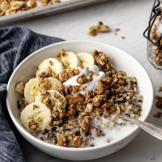 Oil-Free Coconut Vanilla Granola