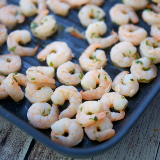 Honey and Mint Grilled Shrimp