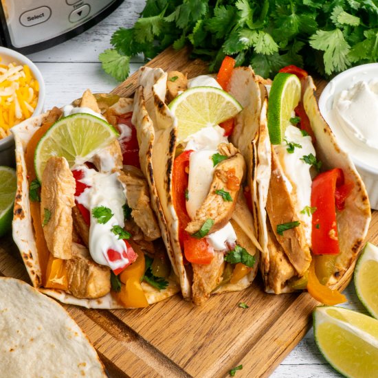 Crock Pot Chicken Fajitas