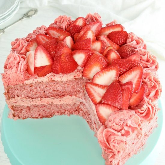 Gluten-Free Strawberry Cake