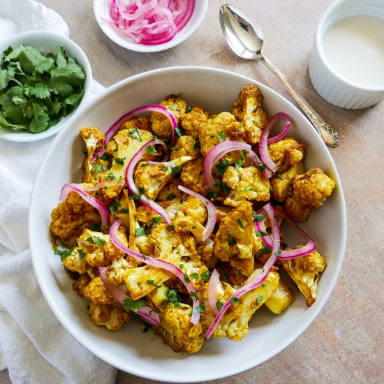 Roasted Tandoori Cauliflower