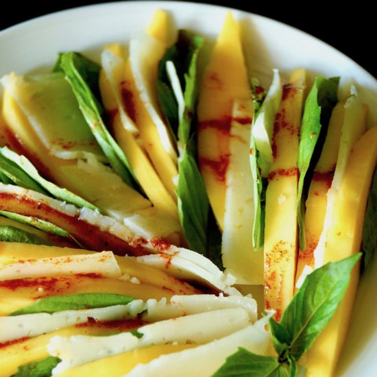 Mango Salad with Basil & Manchego