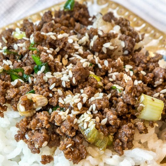 Korean Style Ground Beef