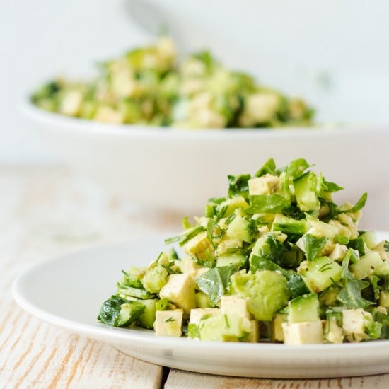 Tofu Avocado Salad