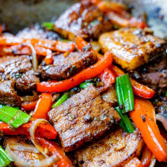 Easy Pork Belly Stir-Fry