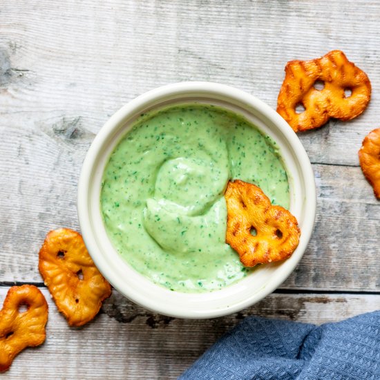 Avocado Yogurt Coriander Dip