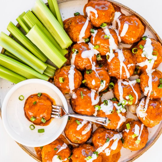 Buffalo Turkey Meatballs