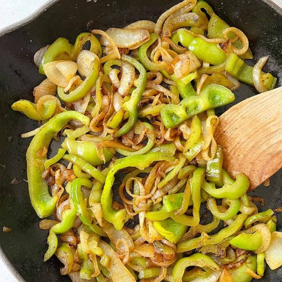 How to Saute Peppers and Onions