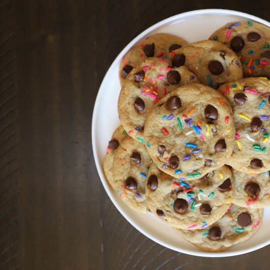 Confetti Chocolate Chip Cookies