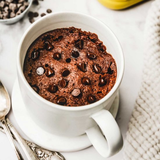 Hot cocoa mug cake