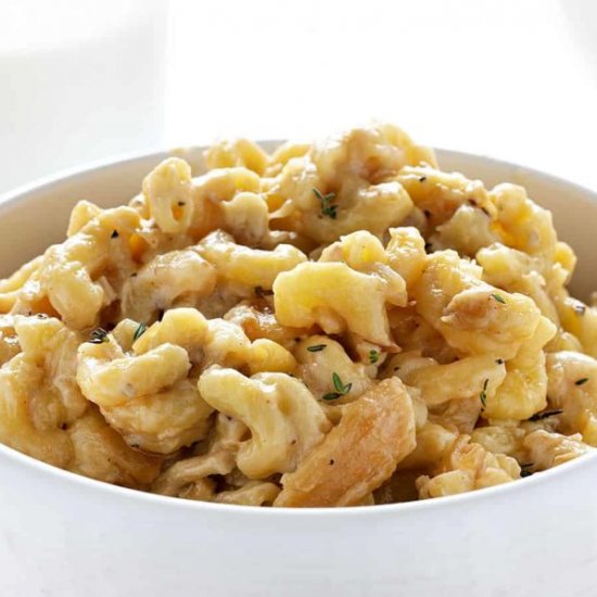 Onion Chicken Macaroni and Cheese