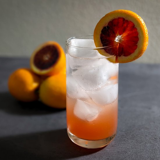 Blood Orange Vodka Soda