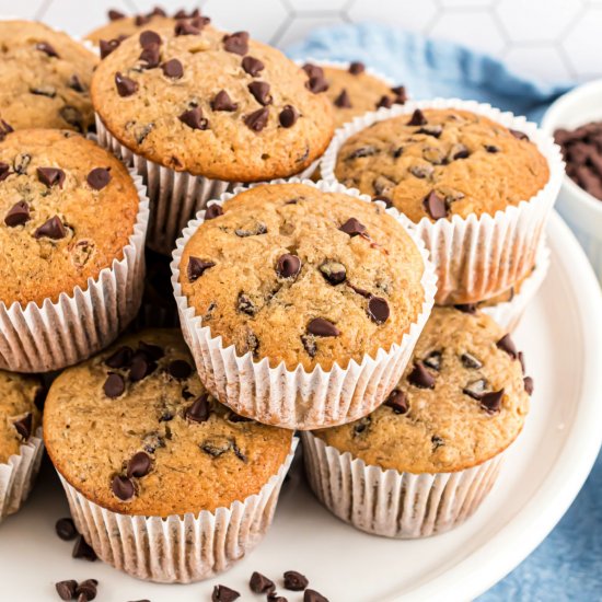 Banana Chocolate Chip Muffins