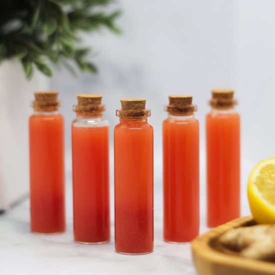 Watermelon Lemon Ginger Shots