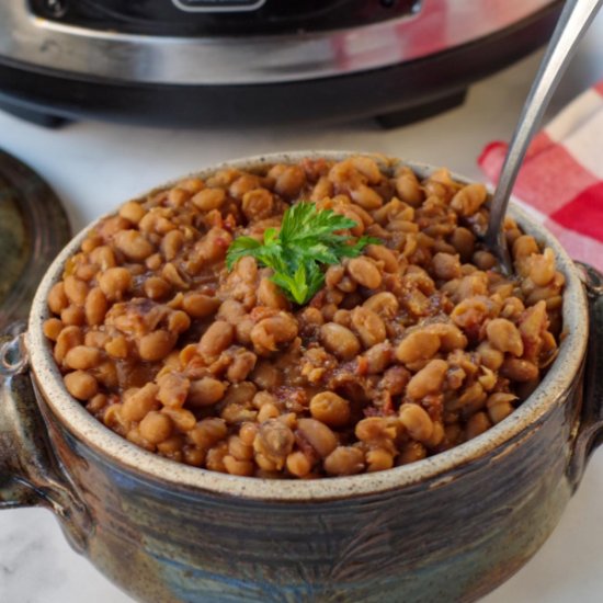 Slow Cooker New England Baked Beans