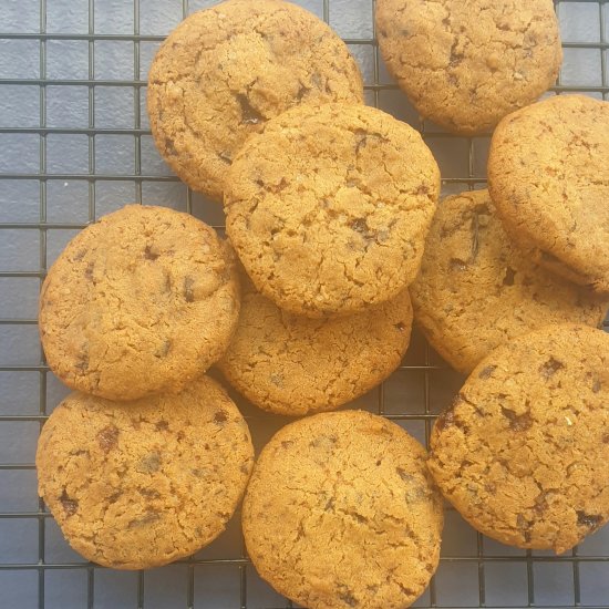 Malted chocolate chunk cookies