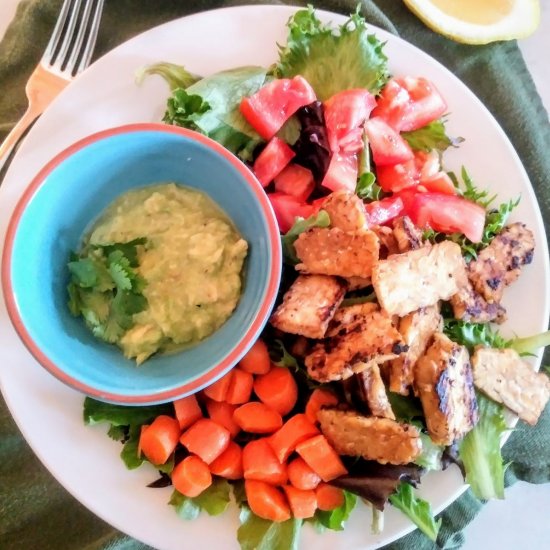 Vegan BLT Salad & Avocado Dressing