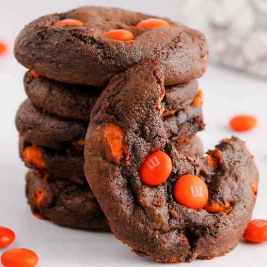 Fudgy Chocolate Cake Mix Cookies