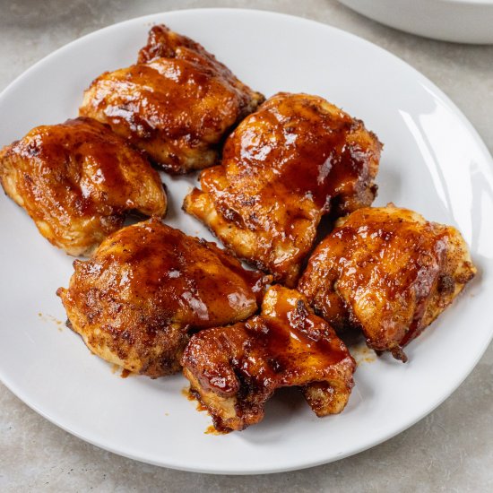 Air Fryer BBQ Chicken Thighs