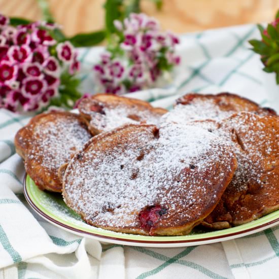 Banana flour pancakes