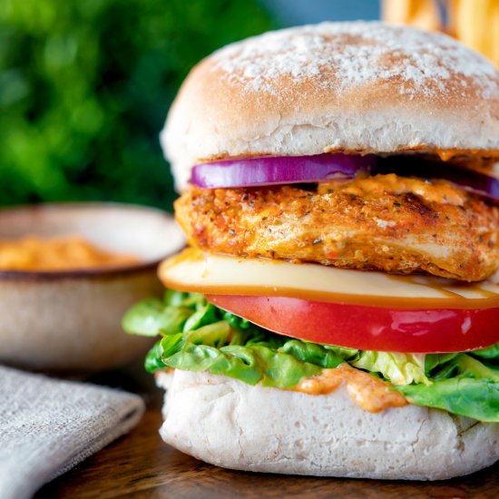 Peri Peri Chicken Burger