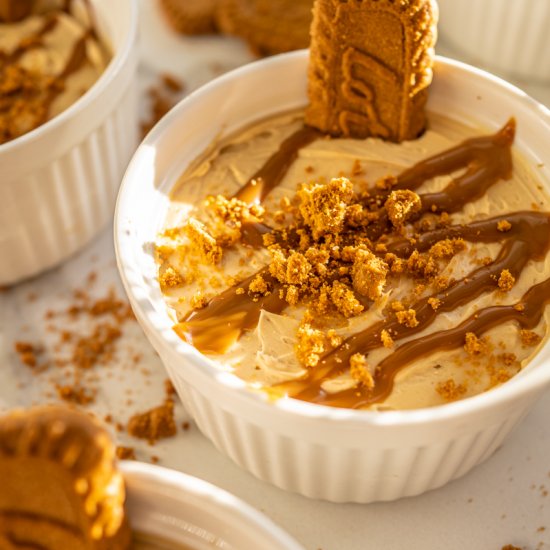 NO-BAKE BISCOFF CHEESECAKES