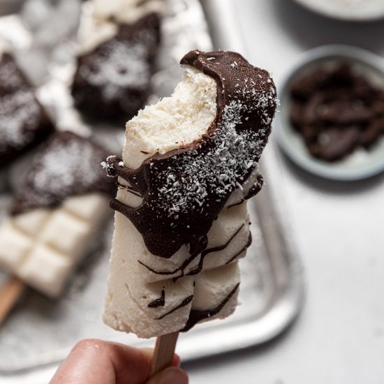 Bounty Bar Vegan Popsicles