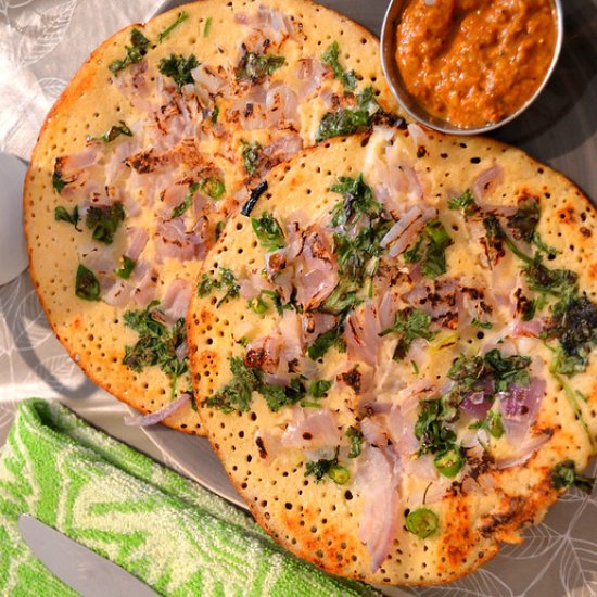 uthappam / savoury pancakes