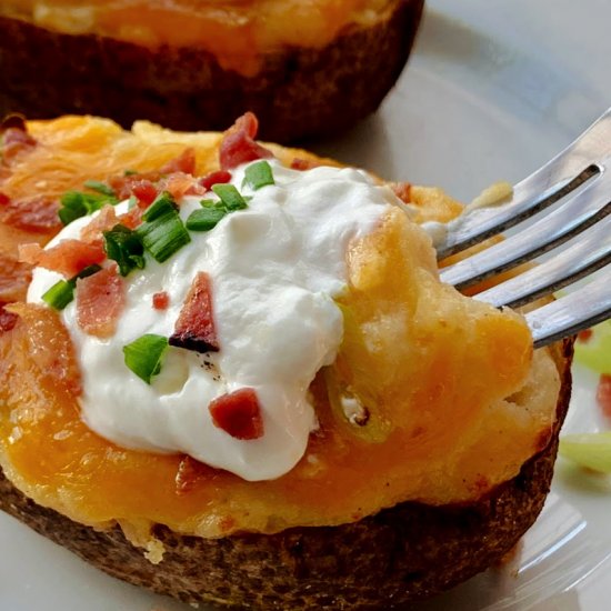 Air Fryer Twice Baked Potatoes