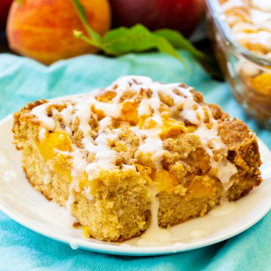 Peach Crisp Coffee Cake