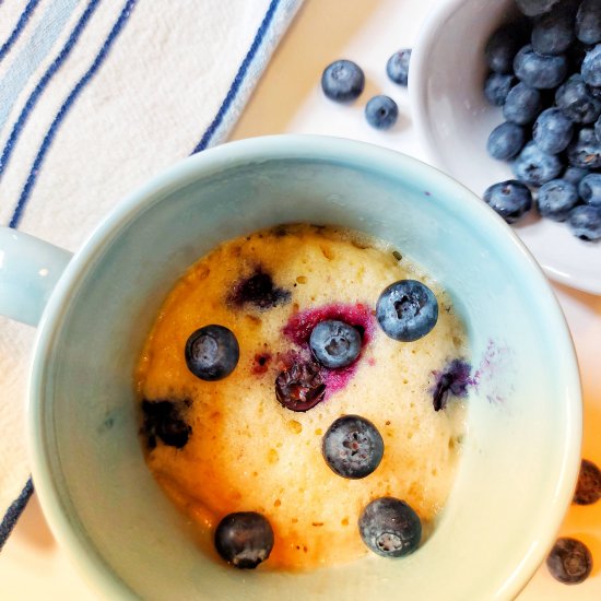 Blueberry Muffin Mug Cake