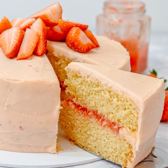 Strawberry Vanilla Cake