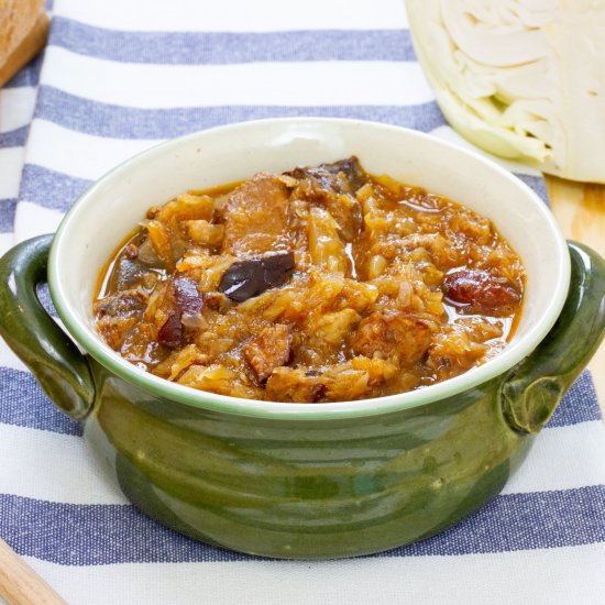 Bigos i.e. Polish cabbage stew