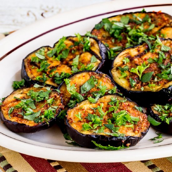 Spicy Grilled Eggplant