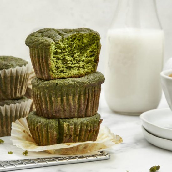 Spinach Banana Blender Muffins