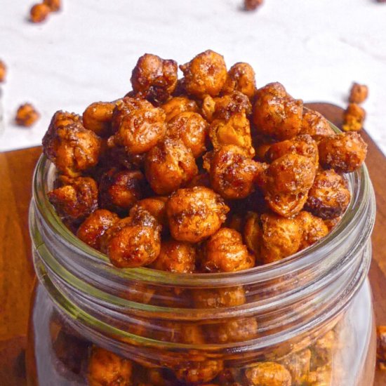 Sweet and Crunchy Roasted Chickpeas