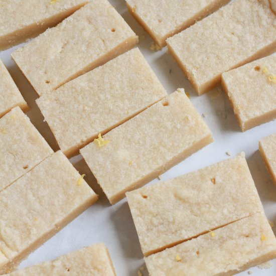 Vegan Lemon Shortbread