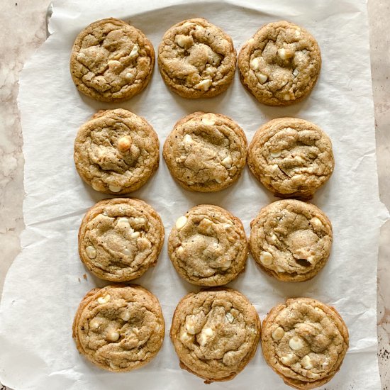 Espresso White Choc Chip Cookies