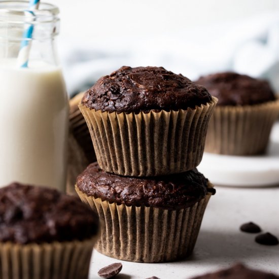 Chocolate Zucchini Muffins